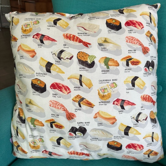 Sushi Pattern Accent Pillow - Picture 7 of 7